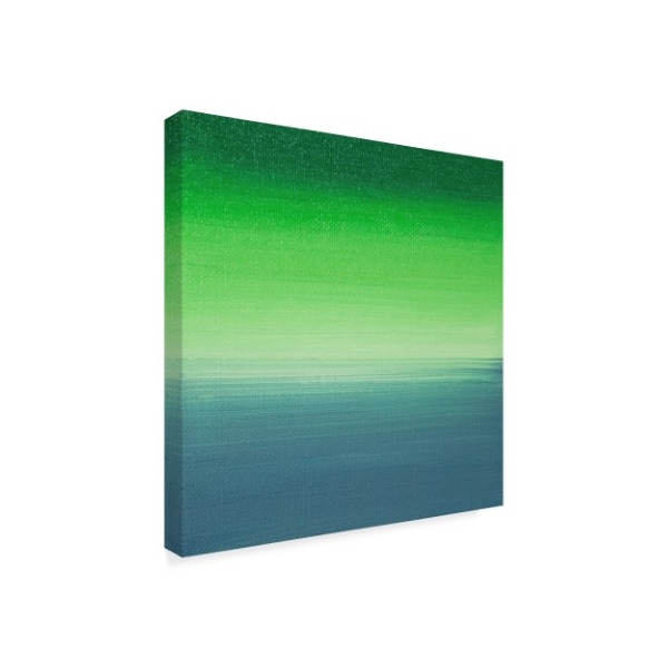 Hilary Winfield 'Sunsets Blue Green' Canvas Art,35x35